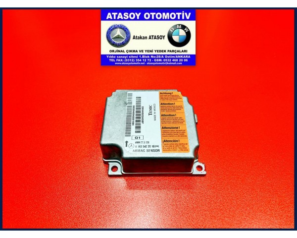 MERCEDES W163 ML AİRBAG BEYNİ 1639000000 1635422918 1635422718 1635422218 , 1635421318 A1639000000 A1635422918 A1635422718 A1635422218 A1635421318 ARMIN M8314 ARMIN 3M 3İ 7296 ARMIN 3M 3İ 7296